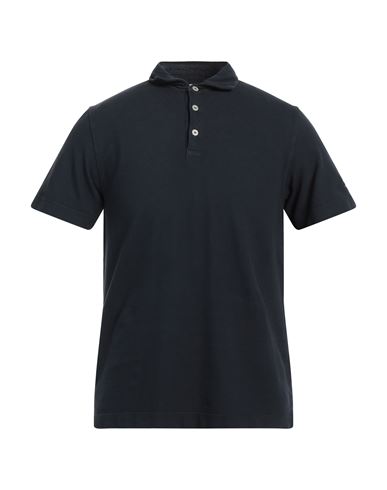 Husky Man Polo Shirt Navy Blue Size 38 Cotton, Lycra