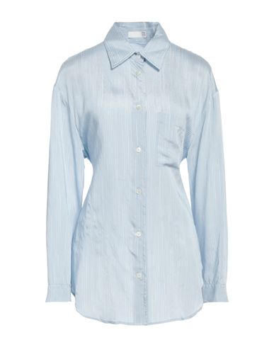 Douuod Woman Shirt Light Blue Size 2 Viscose, Silk