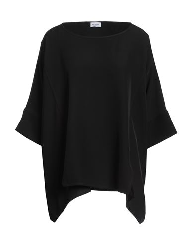 Rue Du Bac Woman Top Black Size 6 Polyester, Elastane