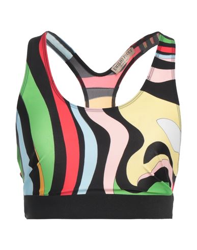Pucci Woman Top Green Size S Viscose, Polyamide, Elastane In Green