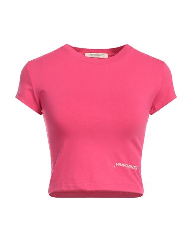 Hinnominate Woman T-shirt Fuchsia Size S Cotton, Elastane In Pink