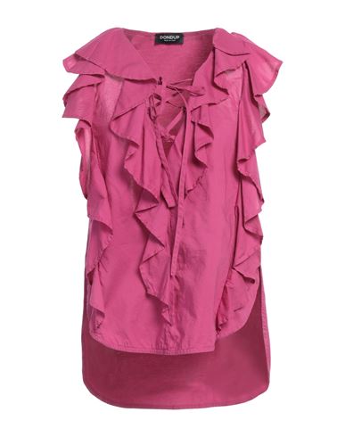 Dondup Woman Top Mauve Size S Cotton In Purple