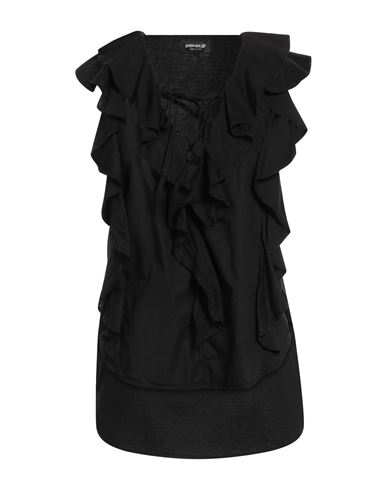 Dondup Woman Top Black Size S Cotton