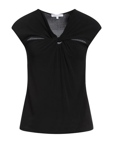 Patrizia Pepe Woman T-shirt Black Size 1 Acetate, Polyamide, Elastane
