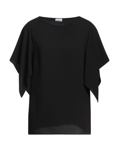 Rue Du Bac Woman Top Black Size 10 Polyester