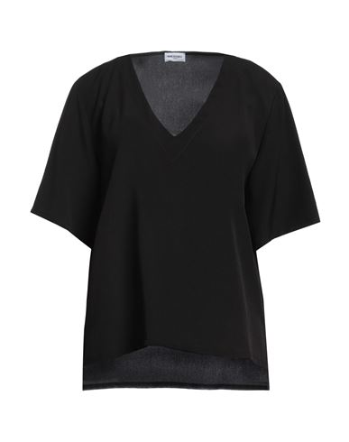 Rue Du Bac Woman Top Black Size 12 Polyester