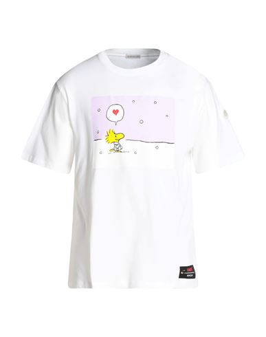 Moncler Man T-shirt White Size M Cotton