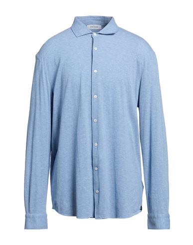 Shop Gran Sasso Man Shirt Light Blue Size 50 Cotton
