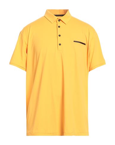 Rrd Man Polo Shirt Mandarin Size 44 Polyamide, Elastane In Yellow