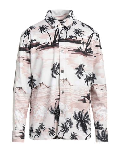 Palm Angels Man Shirt Beige Size M Polyester