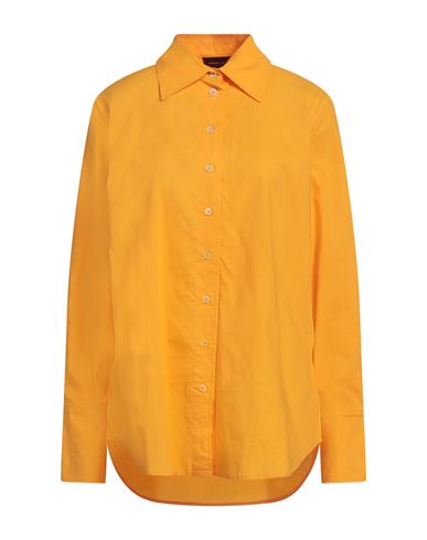 Roberto Collina Woman Shirt Apricot Size S Cotton In Orange