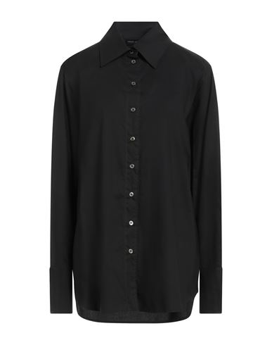 Roberto Collina Woman Shirt Black Size L Cotton In Black