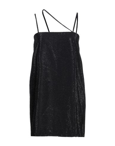 Dondup Woman Mini Dress Black Size 4 Viscose, Polyester