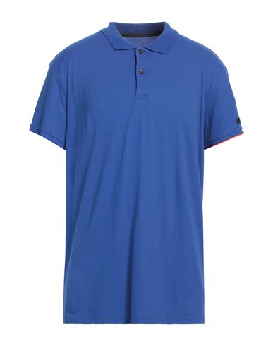 Rrd Man Polo Shirt Blue Size 48 Cotton, Polyamide, Elastane