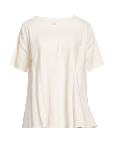 Isabella Clementini Woman T-shirt Beige Size 6 Cotton