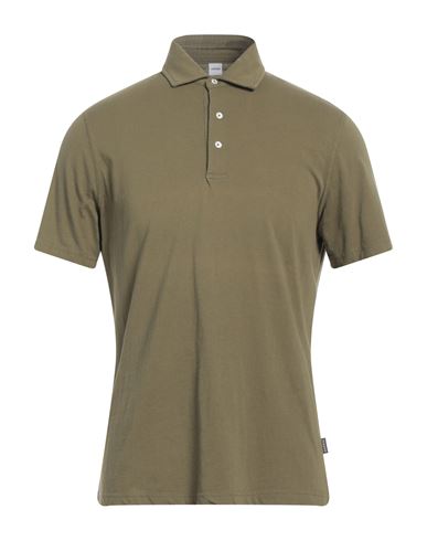 Shop Aspesi Man Polo Shirt Khaki Size Xxl Cotton In Beige