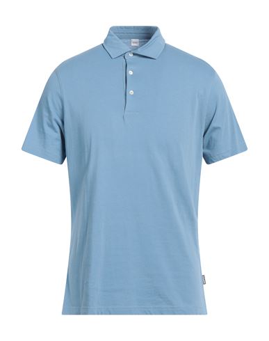 Aspesi Man Polo Shirt Slate Blue Size Xl Cotton