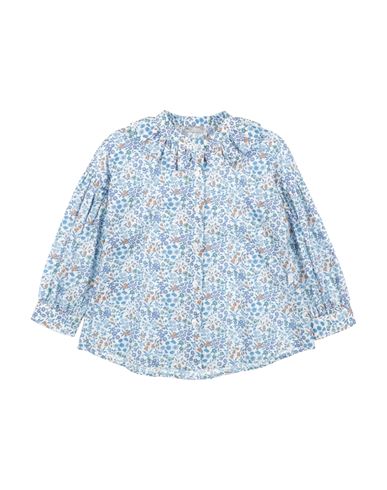 Shop Il Gufo Toddler Girl Shirt Azure Size 6 Cotton In Blue