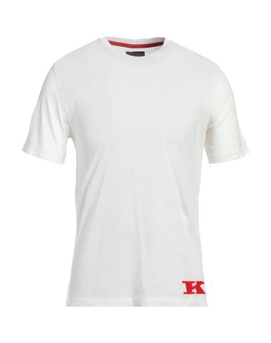 Kiton Man T-shirt White Size 46 Cotton