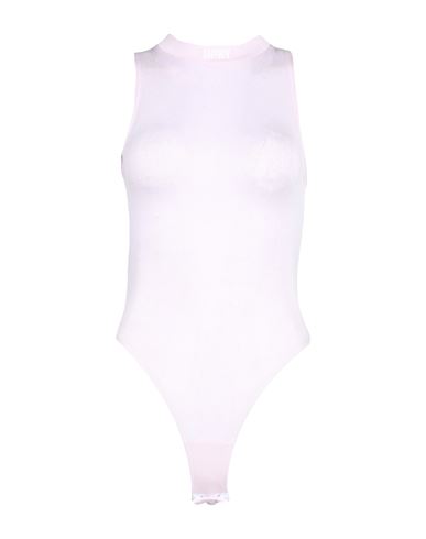 Heron Preston Woman Bodysuit Pink Size Xs Viscose, Elastane, Polyester