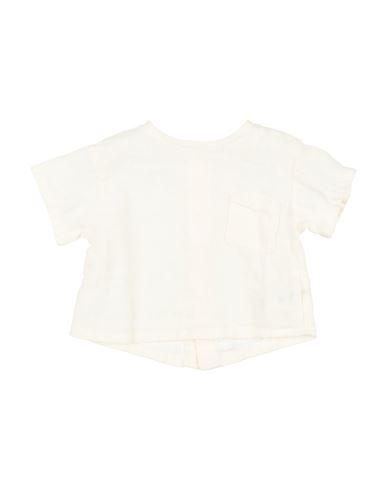 Babe And Tess Babe & Tess Newborn Girl Top Beige Size 1 Linen In Beige