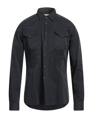 6167 Man Shirt Black Size 17 ½ Cotton