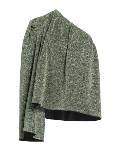The M .. Woman Top Green Size Xs Polyester, Polyamide, Metallic Fiber In Green