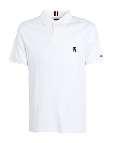 Tommy Hilfiger Small Imd Reg Polo Man Polo Shirt White Size L Cotton