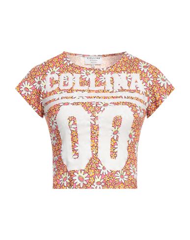 Shop Collina Strada Woman T-shirt Orange Size M Re-used Cotton