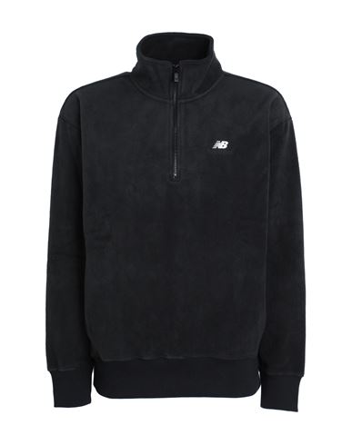 New Balance Athletics Polar Fleece Zip Sweatshirt In Black