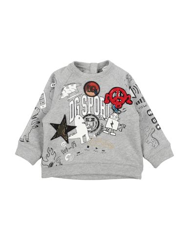 Dolce & Gabbana Toddler Boy Sweatshirt Light Grey Size 3 Cotton, Polyester, Viscose, Wool, Acrylic