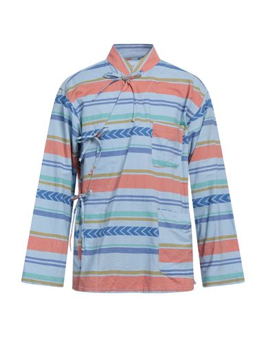 Engineered Garments Man Shirt Sky Blue Size L Cotton
