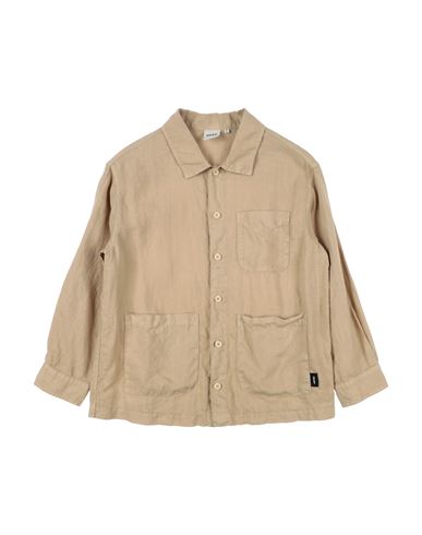Aspesi Toddler Boy Shirt Beige Size 4 Linen In Beige