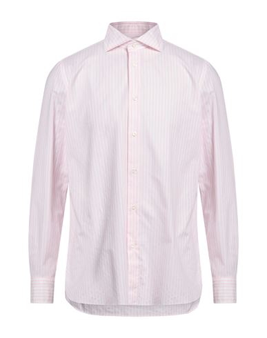 Luigi Borrelli Napoli Man Shirt Pink Size 16 Cotton