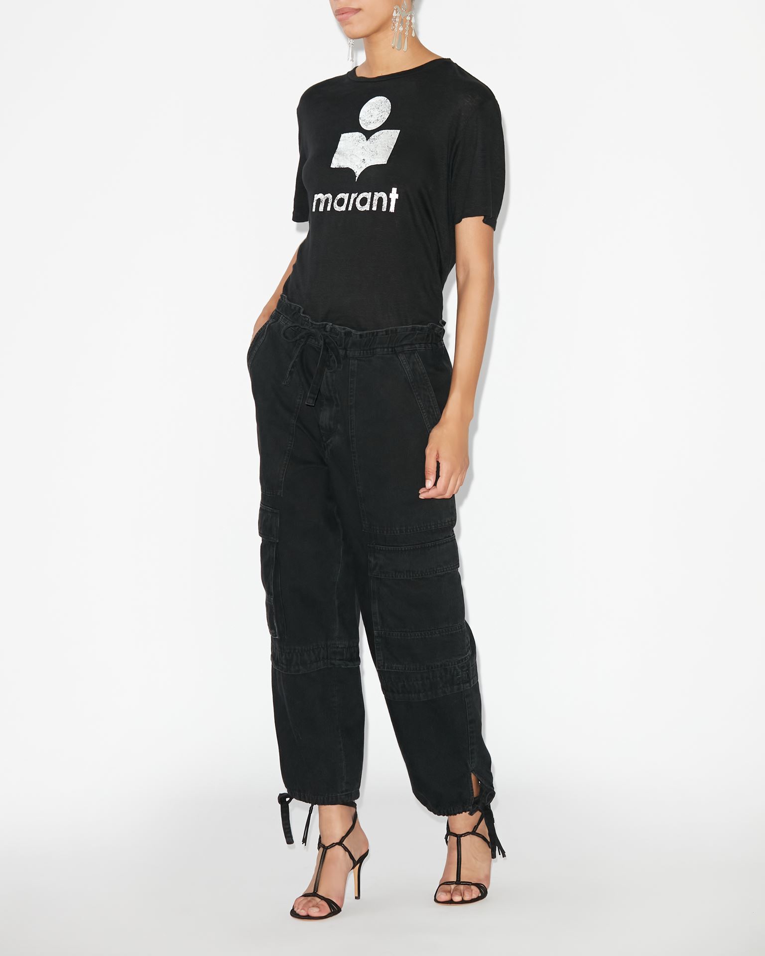 Isabel Marant Marant Étoile, Tee-shirt A Logo Zewel - Femme - Noir