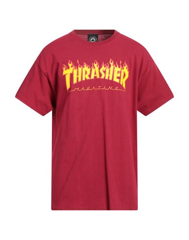 Thrasher Man T-shirt Garnet Size Xl Cotton In Red