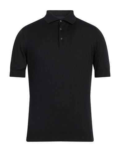Lardini Man Sweater Black Size 38 Cotton