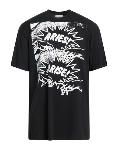 Aries Man T-shirt Black Size Xl Cotton