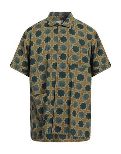 Shop Engineered Garments Man Shirt Green Size L Cotton