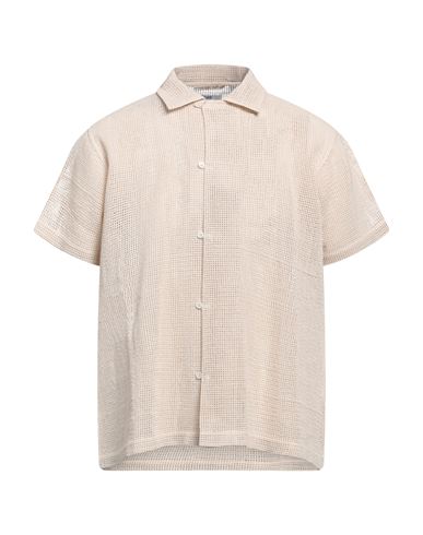 Bode Man Shirt Beige Size Xxl Cotton