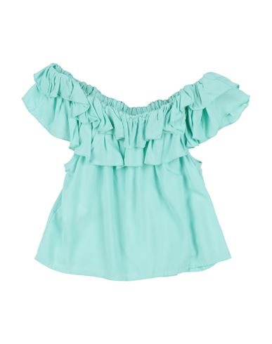 Magil Toddler Girl Top Turquoise Size 4 Viscose In Blue
