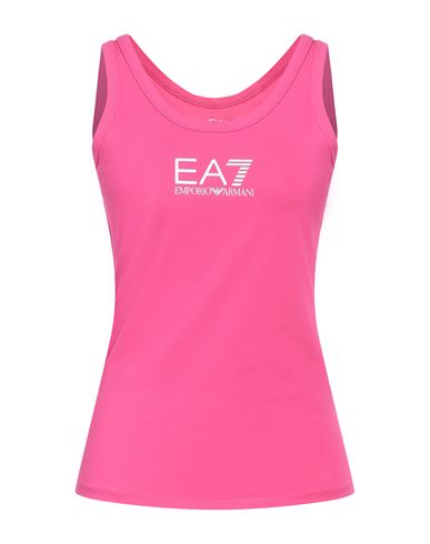 EA7 EA7 WOMAN TANK TOP FUCHSIA SIZE XXL POLYESTER, ELASTANE 
