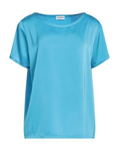 Rue Du Bac Woman Top Azure Size 8 Polyester In Blue