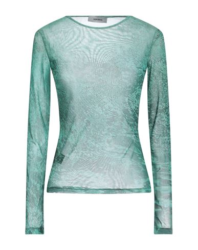 Shop Serapis Woman T-shirt Green Size Xl Recycled Polyester, Elastane
