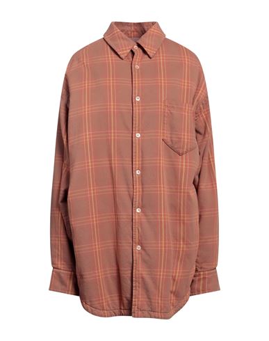 Maison Margiela Woman Shirt Rust Size 10 Cotton In Red