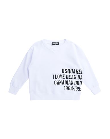 Shop Dsquared2 Toddler Sweatshirt White Size 6 Cotton, Elastane