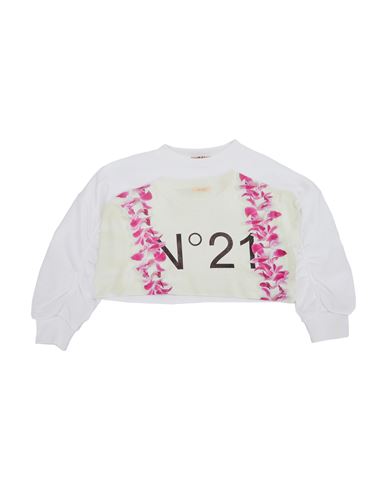 N°21 Toddler Girl Sweatshirt White Size 6 Cotton In White