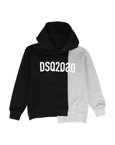 Dsquared2 Toddler Sweatshirt Black Size 6 Cotton, Elastane In Black
