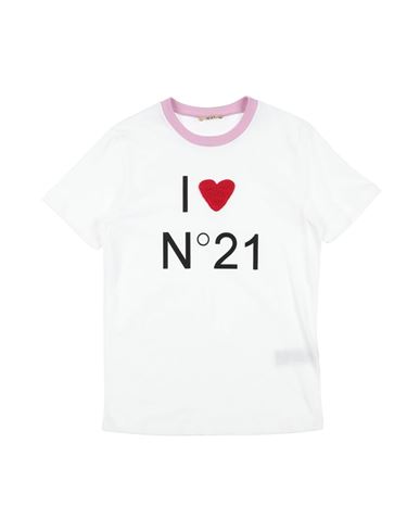 N°21 Toddler Girl T-shirt White Size 6 Cotton In White
