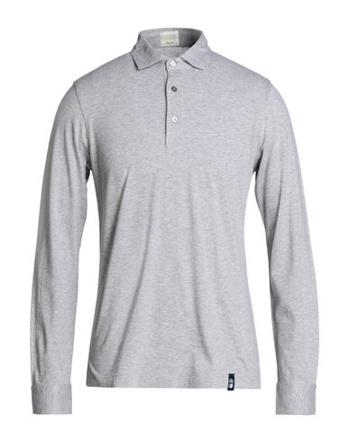 Drumohr Man Polo Shirt Grey Size Xxl Cotton